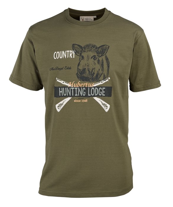 Hubertus Wild Boar Hunting Lodge Men's T-Shirt