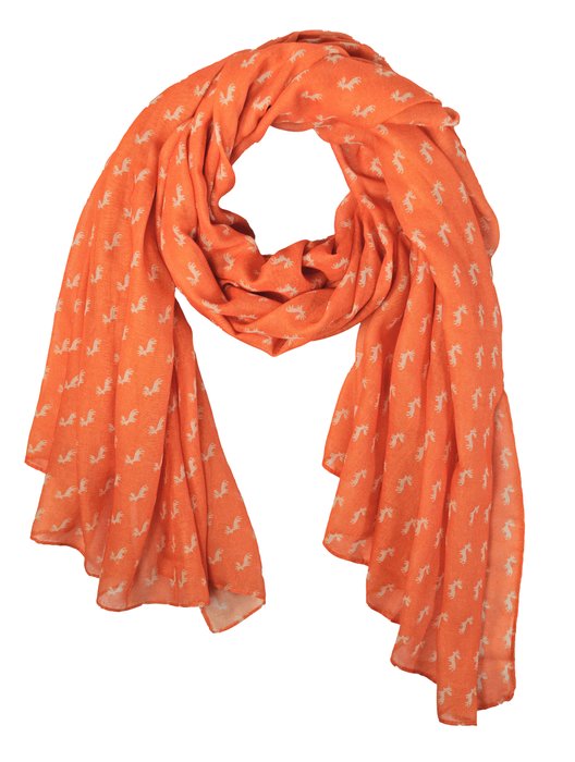 Skogen Scarf with Deer Motif