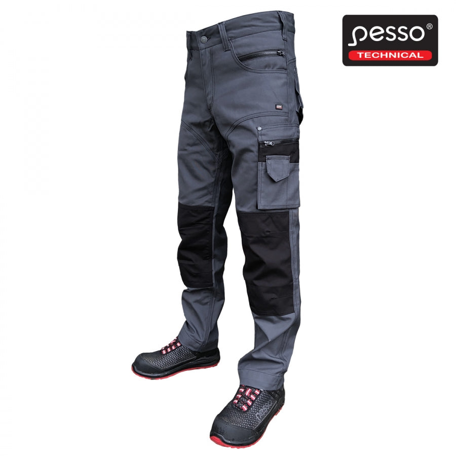 Darba apģērba bikses Pesso Canvas KDCM, Pelēkas