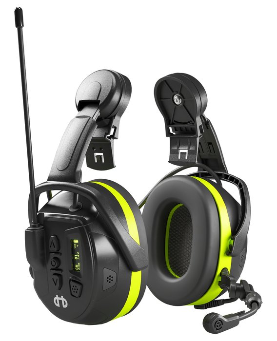 Hellberg Local 446 Ear Defenders with Helmet Fixtures