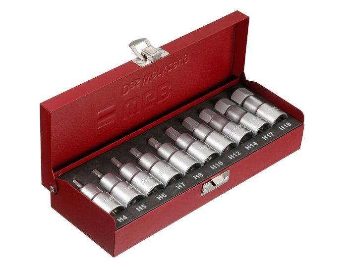 WGB 10 Part Socket Set. Internal Hexagonal 1/2"