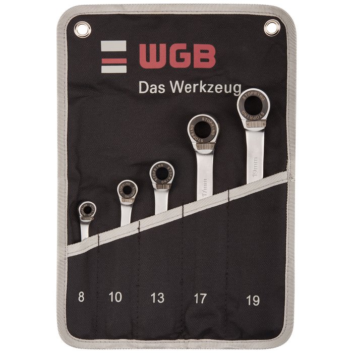 WGB Ratchet Ring and Open Jaw Spanner Set