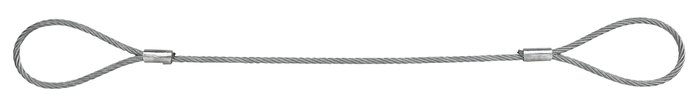 Nordforest Wire cable strop with two loops 12 mm