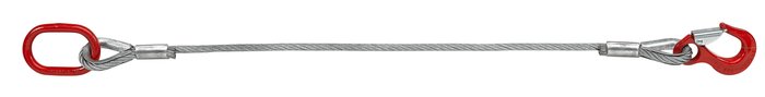 Nordforest Wire cable strop with a SIKA hook and steel ring 14 mm