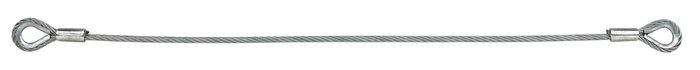 Nordforest Wire cable strop with two thimbles 12 mm