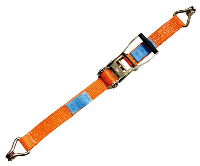 Lashing Strap with Tensioner and Hooks for Securing Loads in line with EN 12195-2