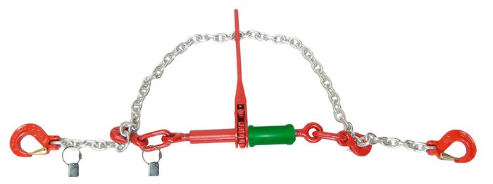 Two Part Ratcheted Lashing Chain Load Binder