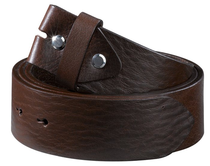 Leather Belt without Buckle