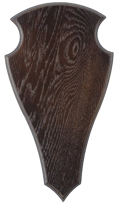 Dark Oak Trophy Shield for Red Deer