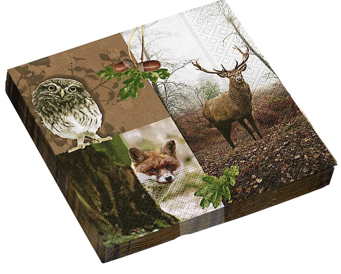 Serviettes with a Hunting Motif
