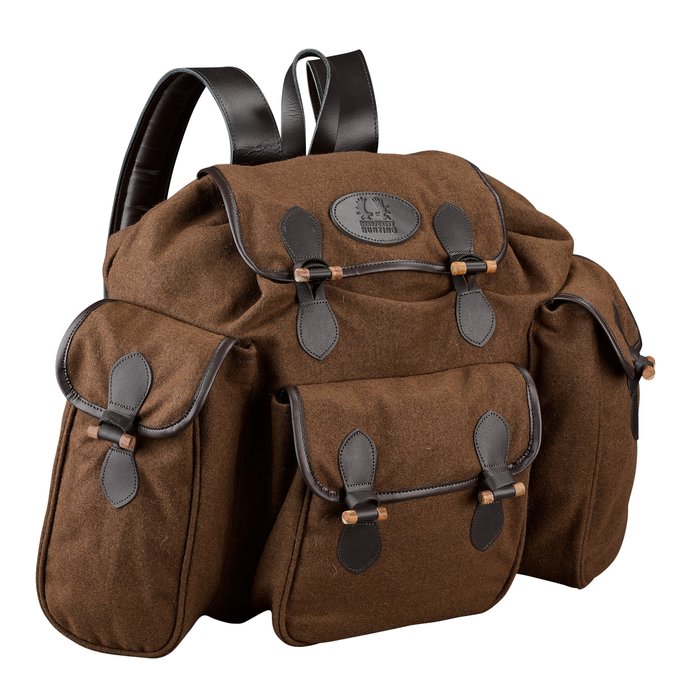 Nordforest Hunting Loden Rucksack with Leather Straps and Details