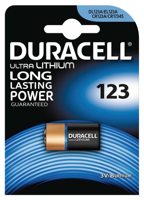 Duracell CR 123, 3.0 V Battery