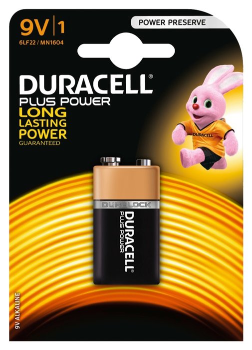 Duracell Battery (Block Battery) 9 V, IEC
