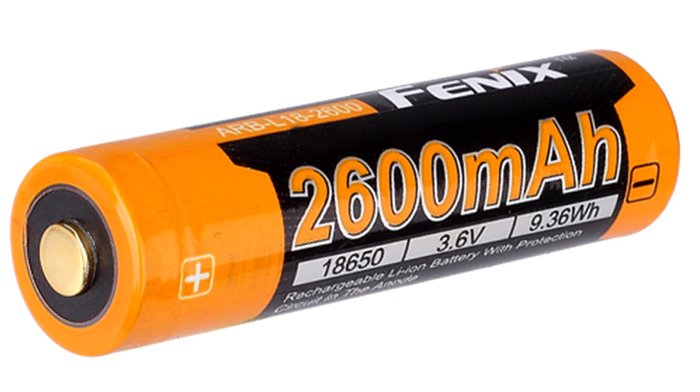 Fenix Li-Ion ARB-L18-2600 mAh 18650 Rechargeable Battery