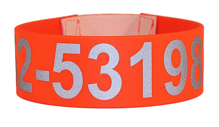 Wide Biothane Neon Gun Dog Collar