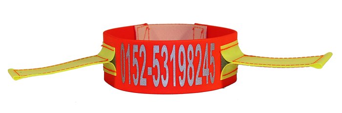 Wide Swedish Biothane Neon Gun Dog Collar