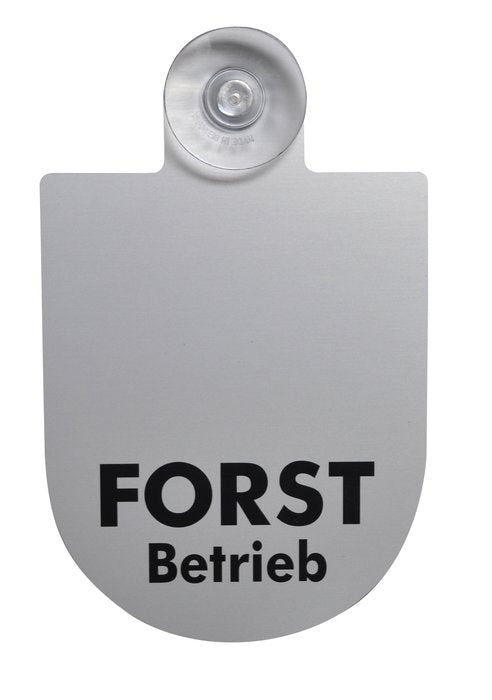 Vehicle Windscreen Sign "Forestry" (German text "Forstbetrieb")