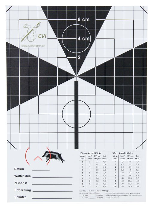 Zeroing Target