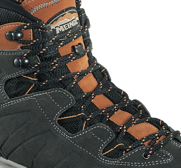 Meindl Bootlace for Meindl Air Revolution Ultra, 170 cm, round, black-orange