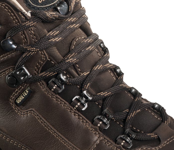 Replacement Laces for Meindl Matrei GTX. Length: 180 cm. Round. Colour: brown mix.