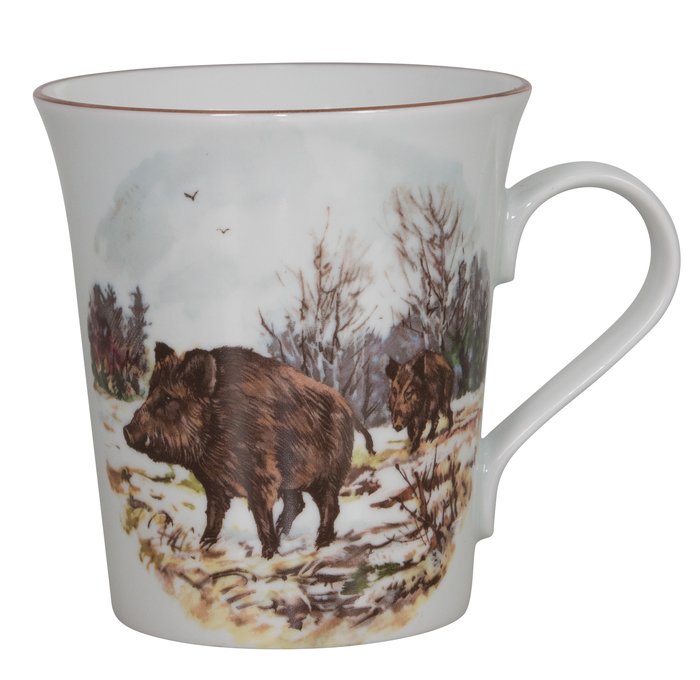 Calluna wild boar coffee mug