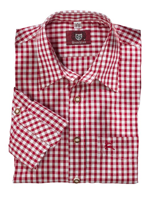 OS Men's Long Sleeved Trachten Shirt