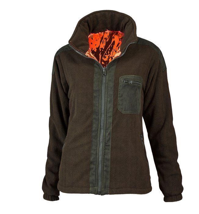 Hubertus Ladies' Reversible Camouflage Fleece Jacket.