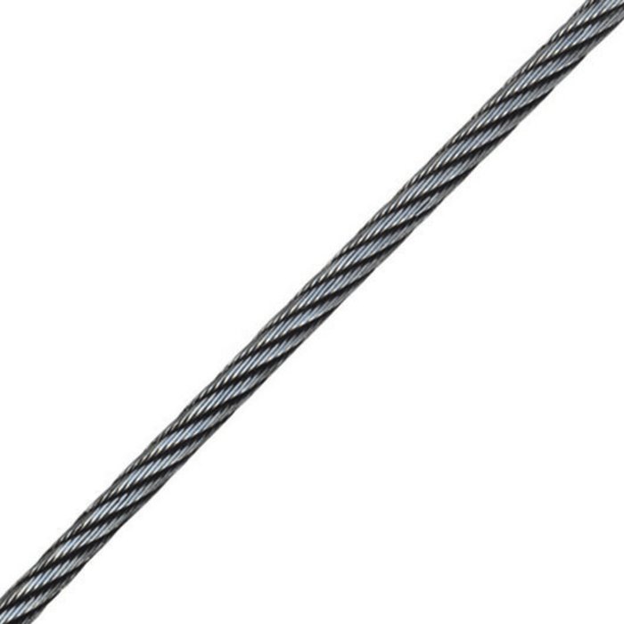 Compressed steel winch cable. 6 x 26 Log Line, 11 mm 12.44 t