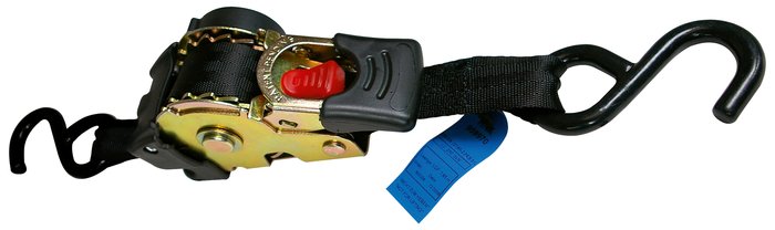 Automatic lashing strap 750 kg with S-hooks
