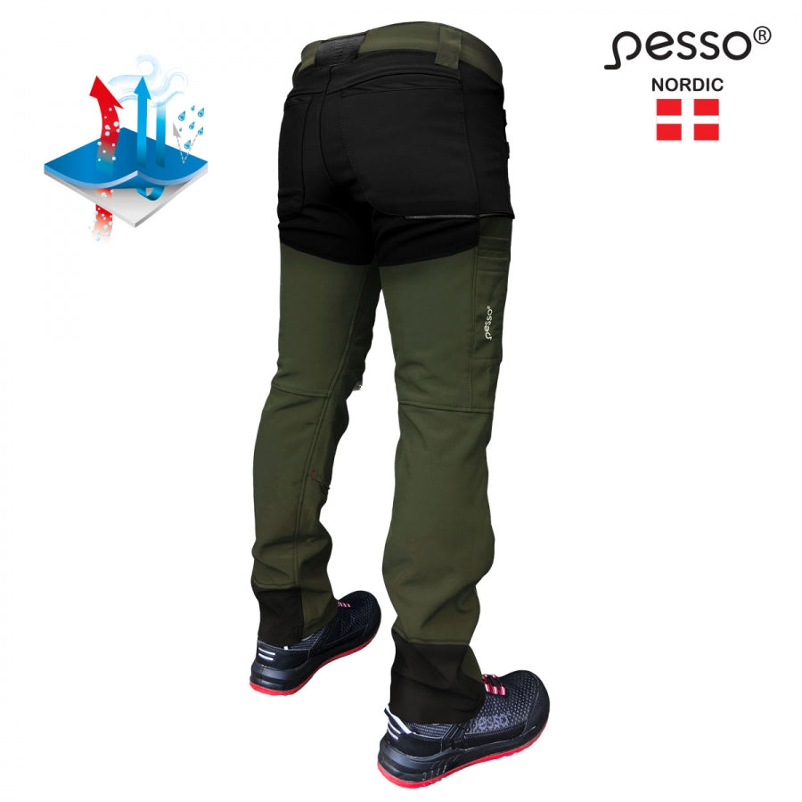 Bikses Softshell Pesso Nebraska, Khaki