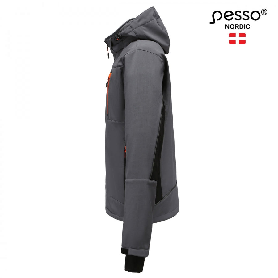 Jaka SoftShell Ripstop Pesso Orion, Pelēka