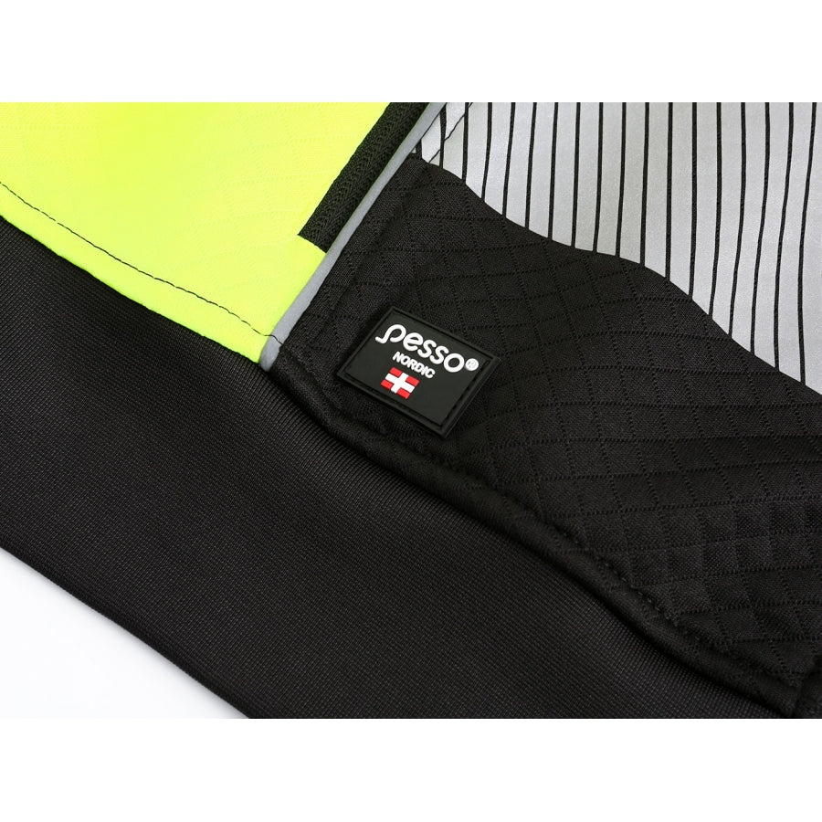 Silts flīsa džemperis Pesso FL06_B, Melns/Dzeltens