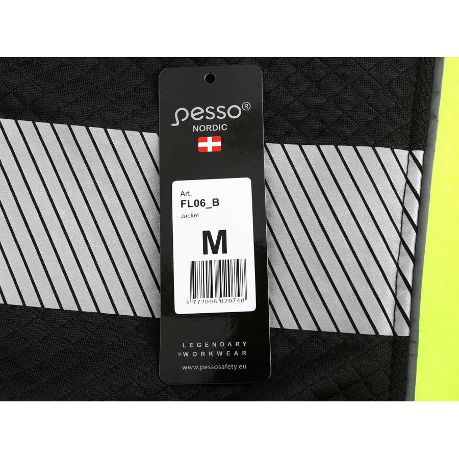 Silts flīsa džemperis Pesso FL06_B, Melns/Dzeltens