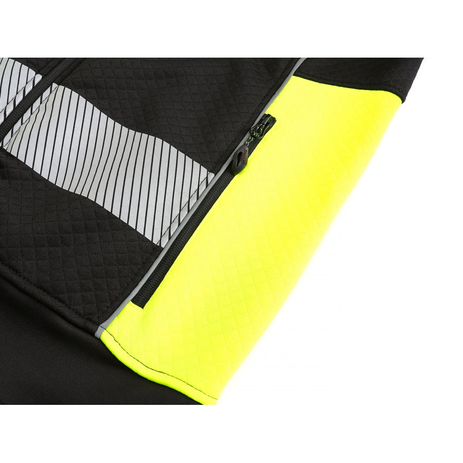 Silts flīsa džemperis Pesso FL06_B, Melns/Dzeltens