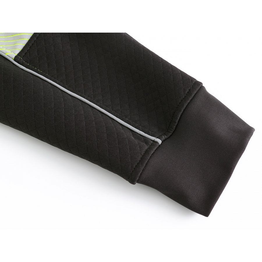 Silts flīsa džemperis Pesso FL06_B, Melns/Dzeltens