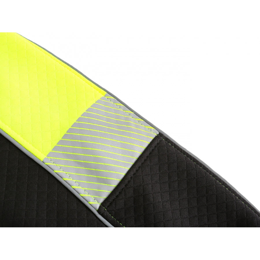 Silts flīsa džemperis Pesso FL06_B, Melns/Dzeltens