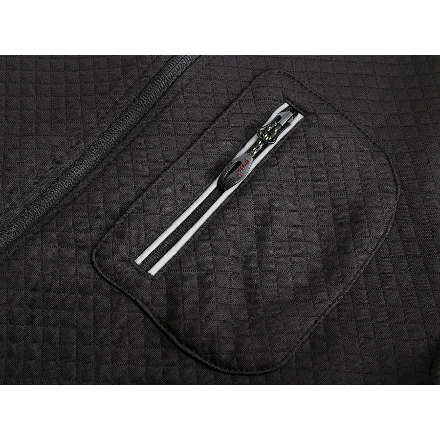 Silts flīsa džemperis Pesso FL06_B, Melns/Dzeltens