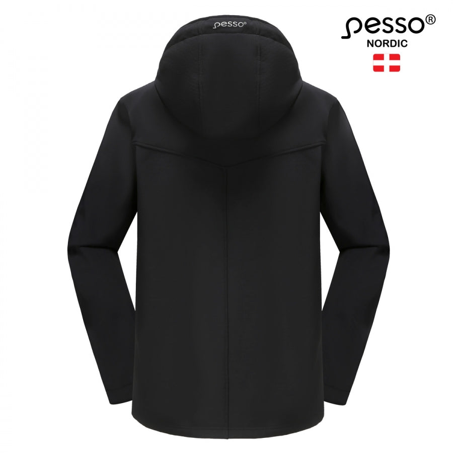 Ūdensnecaurlaidīga jaka Ripstop Stretch Softshell Pesso Leo, Melna