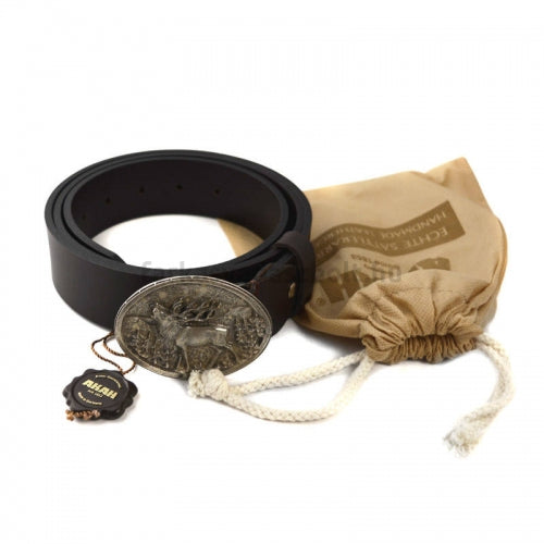 Ādas josta ar brieža rotājumu AKAH