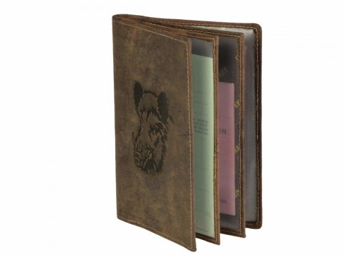 Ādas maciņš dokumentiem GREENBURRY 328B-Wild Boar-25