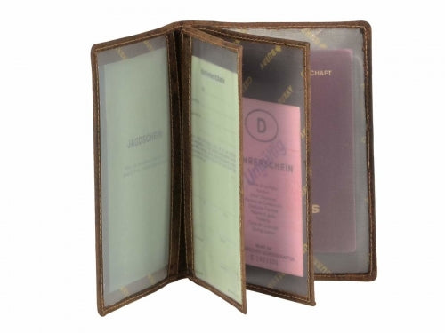 Ādas maciņš dokumentiem GREENBURRY 328B-Wild Boar-25