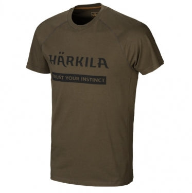 Krekls Harkila logo 2 gab., Vītola zaļš/Māla