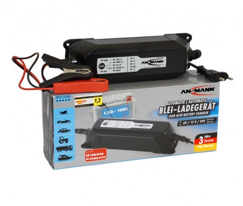 Ansmann lādētājs priekš Lead-Acid 6/12/24V 4.5-160Ah 4A ANSMANN