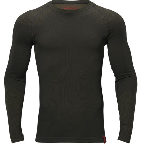 Termo krekls Harkila Base active L/S o-neck, Tumši vītolu zaļš