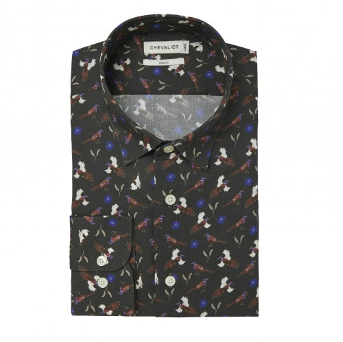 Vīriešu krekls Chevalier Edge Hunting Spaniel Dk, Zaļš