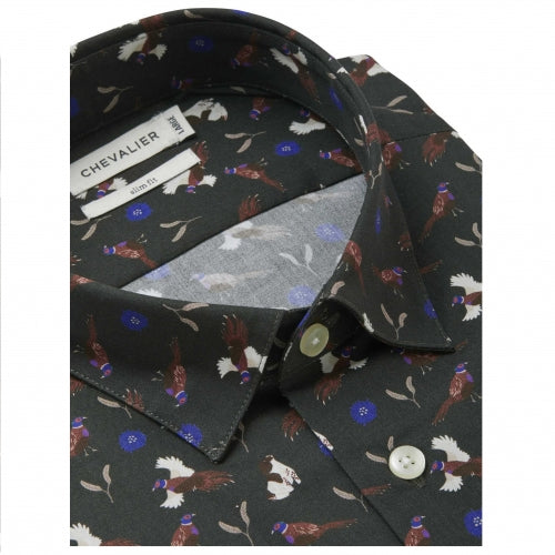 Vīriešu krekls Chevalier Edge Hunting Spaniel Dk, Zaļš