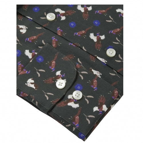 Vīriešu krekls Chevalier Edge Hunting Spaniel Dk, Zaļš