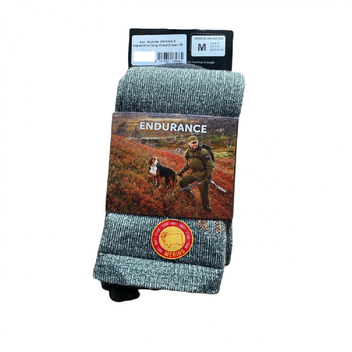 Ekspedīcijas garās zeķes Harkila, Pelēkas/Zaļas