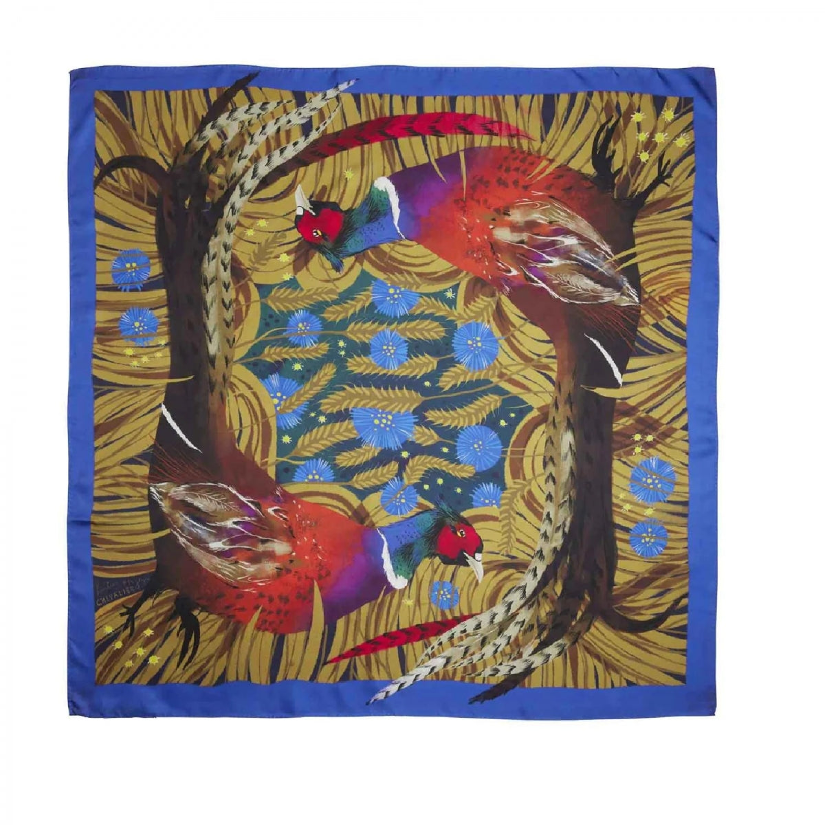 Zīda šalle Chevalier Magical Pheasant