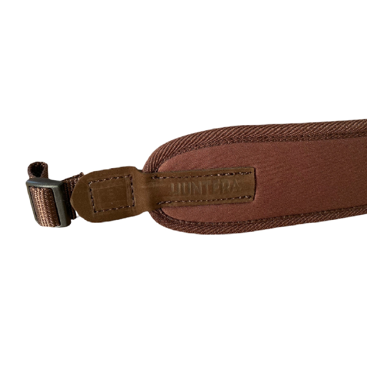 Ieroča siksna Huntera, Brūna ar zamšādas ādas detaļām 79-110 cm